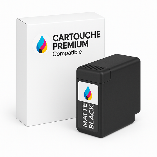 Cartouche d’encre compatible couleur Noir MAT pour imprimante HP, Canon, Epson – Qualité premium et couleurs fidèles. Livraison rapide.