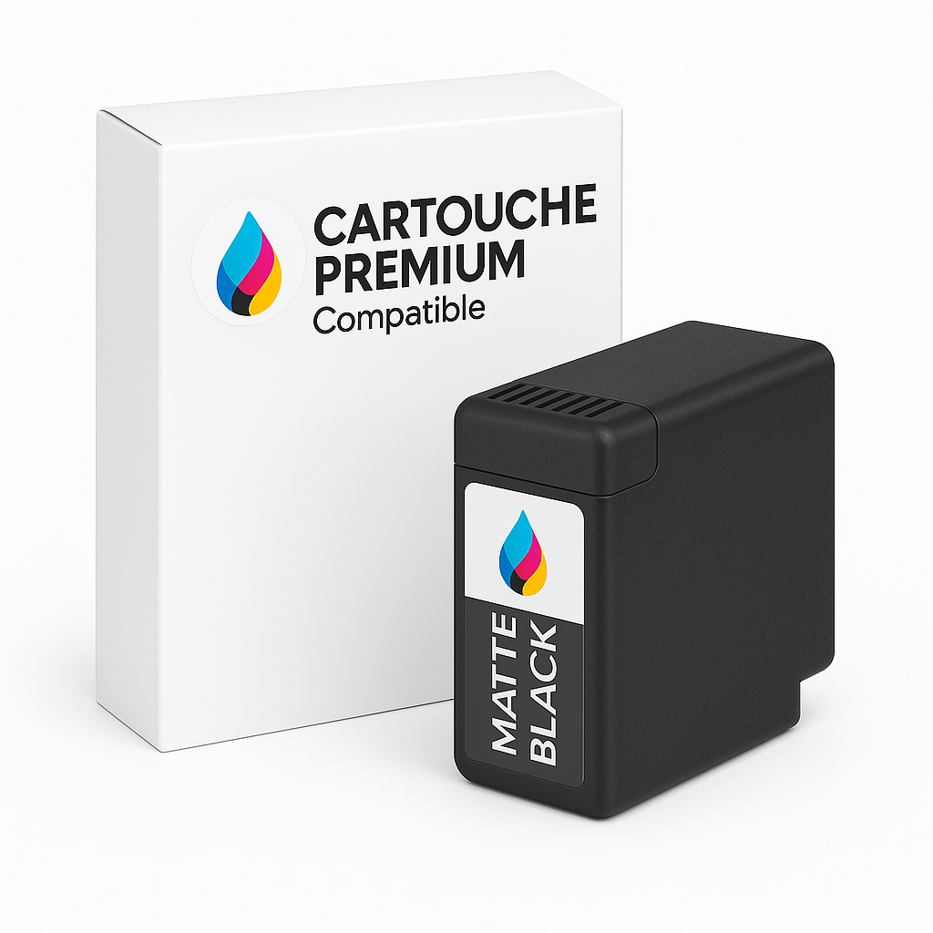 Cartouche d’encre compatible couleur Noir MAT pour imprimante HP, Canon, Epson – Qualité premium et couleurs fidèles. Livraison rapide.