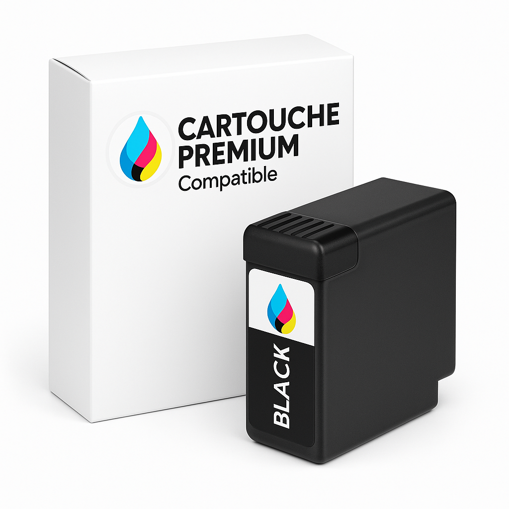 Cartouche d’encre compatible couleur Noir pour imprimante HP, Canon, Epson – Qualité premium et couleurs fidèles. Livraison rapide.