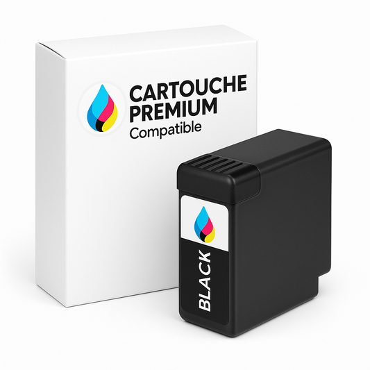 Cartouche d’encre compatible couleur Noir pour imprimante HP, Canon, Epson – Qualité premium et couleurs fidèles. Livraison rapide.